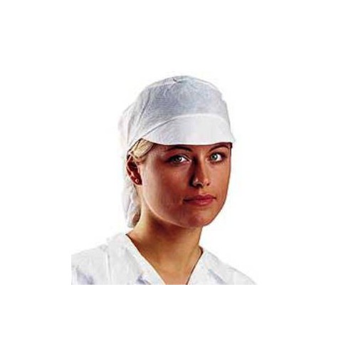 Gorra visera papel c/cofia blanca