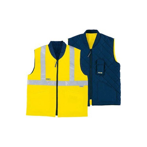 Reversionary high visibility warning waistcoast