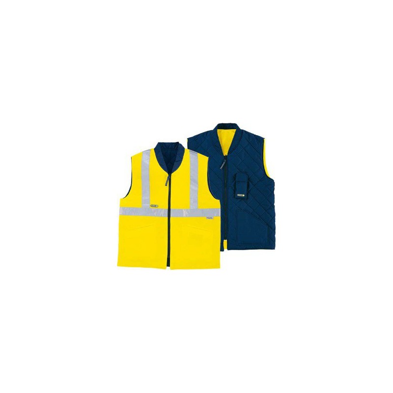 Reversionary high visibility warning waistcoast