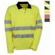 Reflectante polo bicolor M/L
