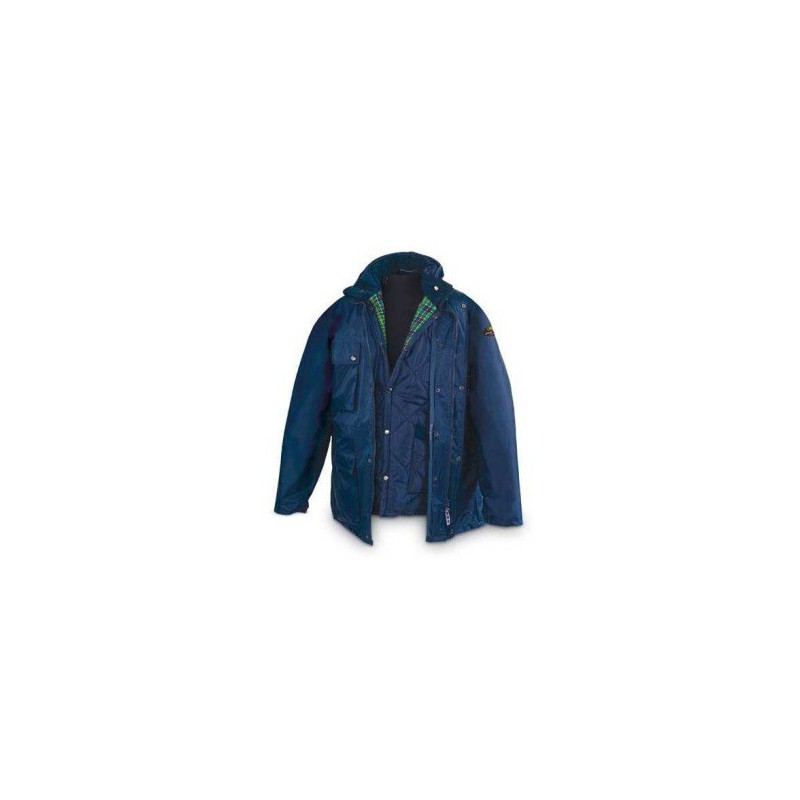 Parka with quilted detachable interior