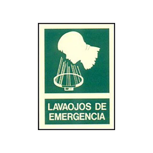 Indicative signal emergency eye-wash