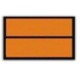 Señal adhesiva naranja 400X300 ADR