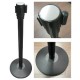 Metallic pole with red sewing retractable