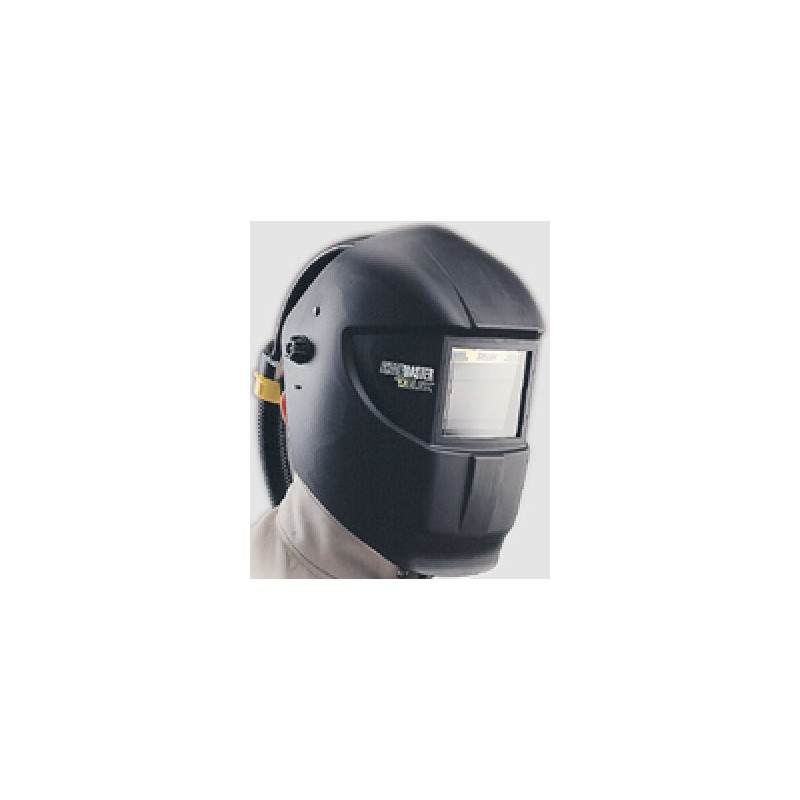 Welding helmet for line of air.