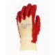 Glove with rough pvc dots