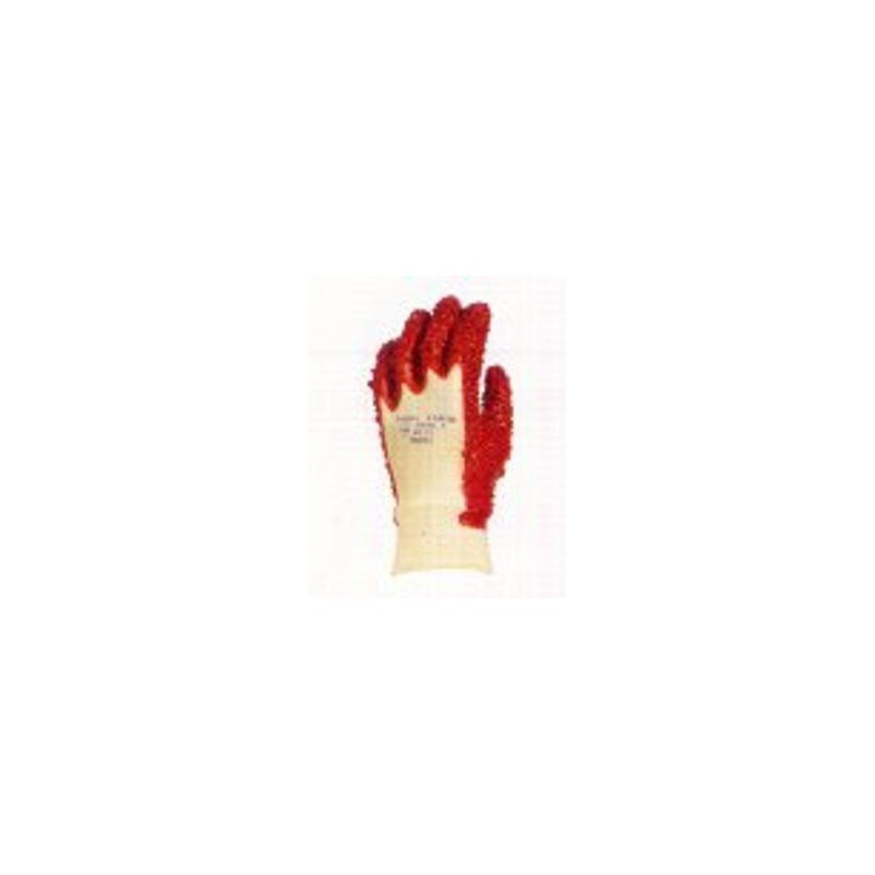 Glove with rough pvc dots