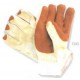 Cotton glove with latex coated palm