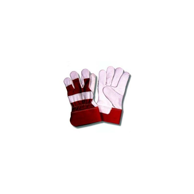 Cow grain leather glove
