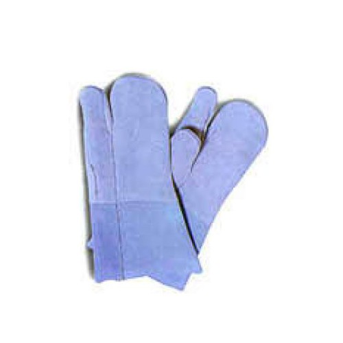 Split leather mitten