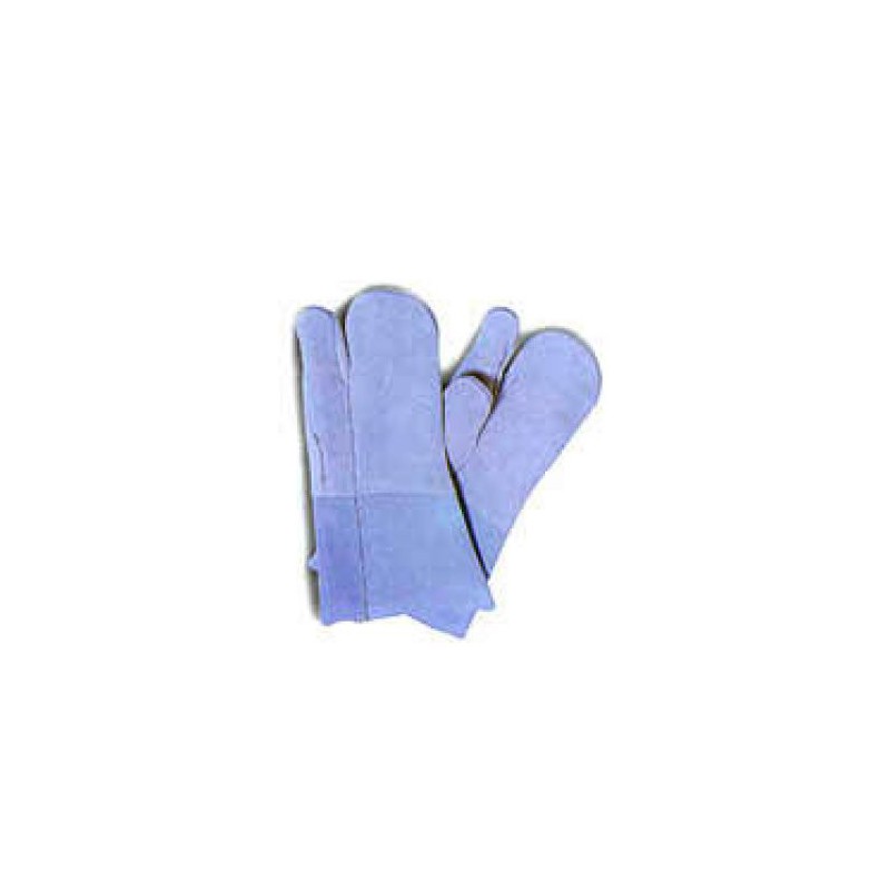 Split leather mitten