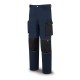 588-PAN blue Trousers whith gap for the knee