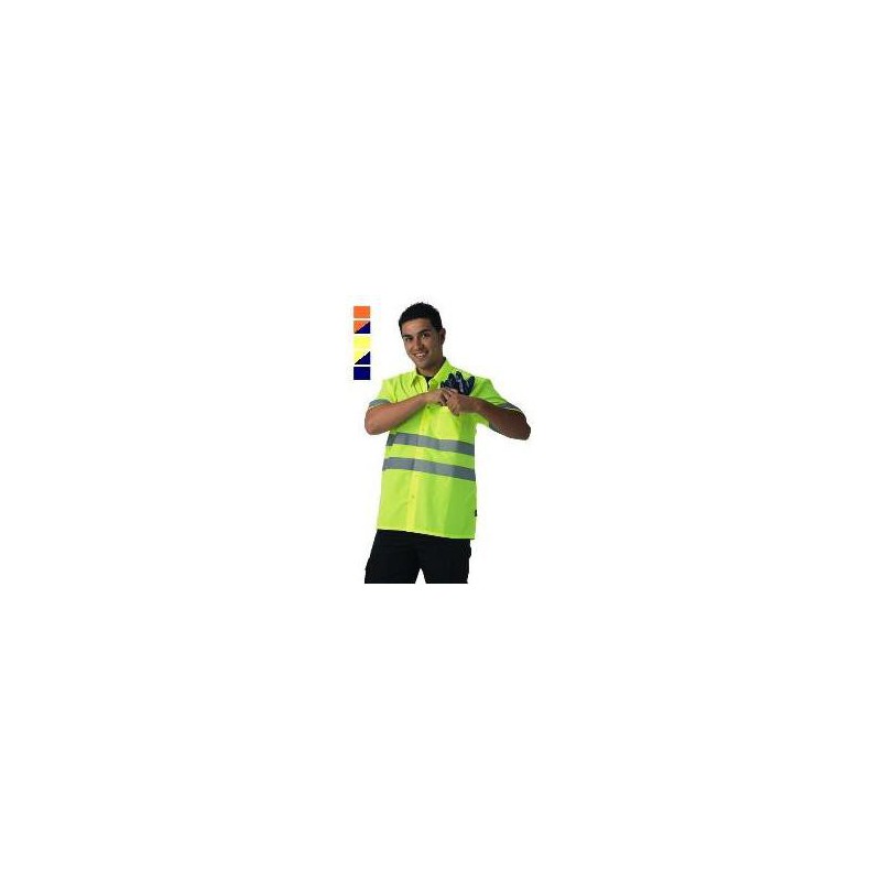 High visibility shirt polyester yellow