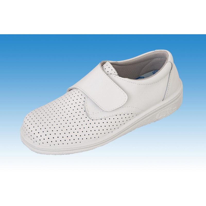 Shell with velcro closed white