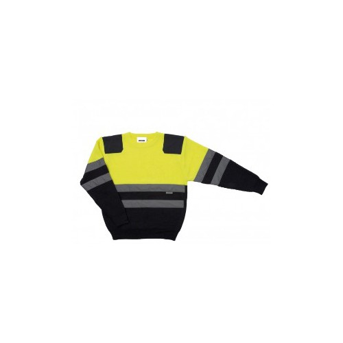 High Visibility swater navy blue yellow