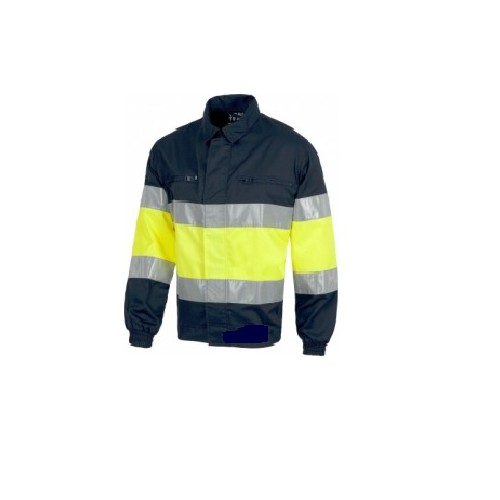High Visibility jacket navy blue yellow