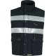 High visibility blue waistcoat