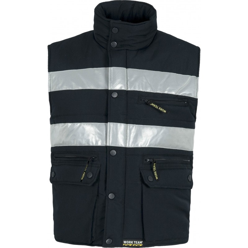 High visibility blue waistcoat
