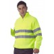 Reflectante jersey cremallera amarillo