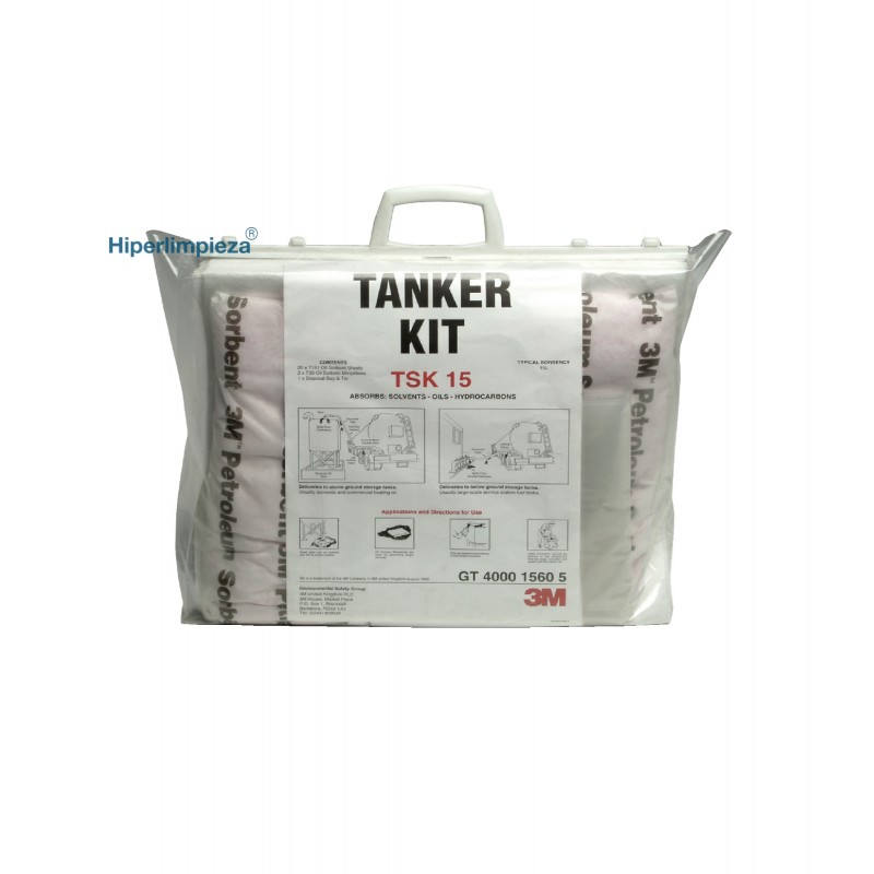 3M Absorbente hidrocarburos 5 kits para derrames TSK15