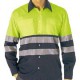 Reflectante camisa azul marino amarillo flúor M/L